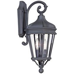 Harrison 20&quot; High Vintage Black Outdoor Wall Light