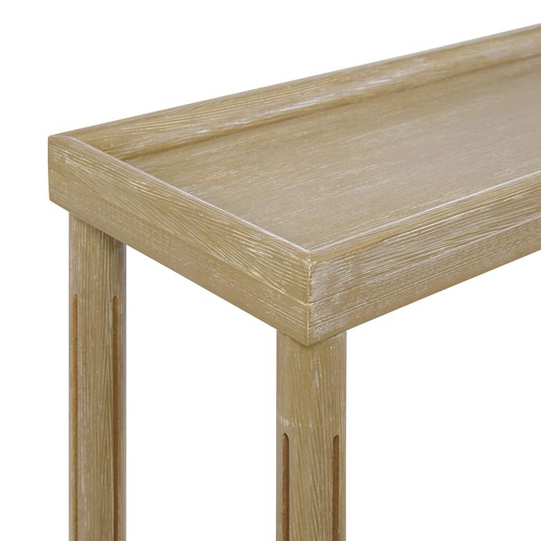 Image 5 Harrison 22" Wide Distressed Oak Wood Side Tables Set of 2 more views