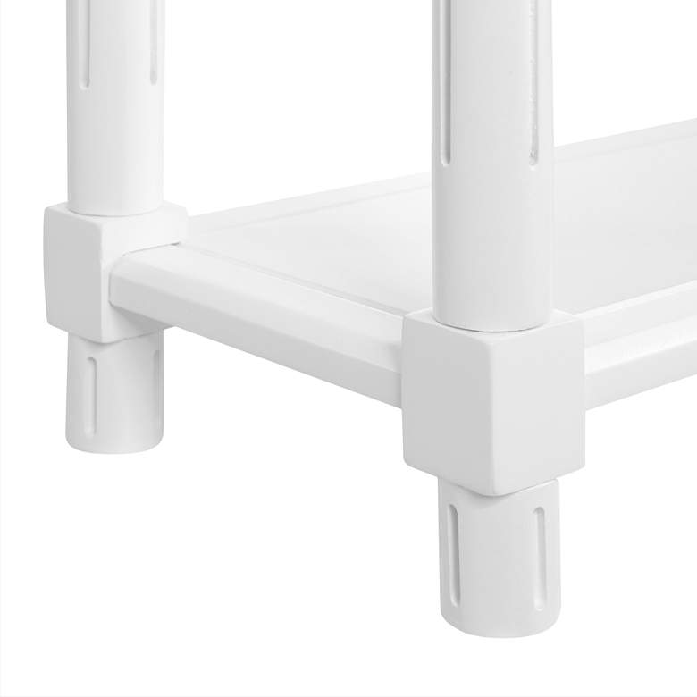 Image 4 Harrison 22" Wide White Wood Rectangular Side Tables Set of 2 more views