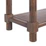 Harrison 22"W Chestnut Wood Rectangular Side Tables Set of 2