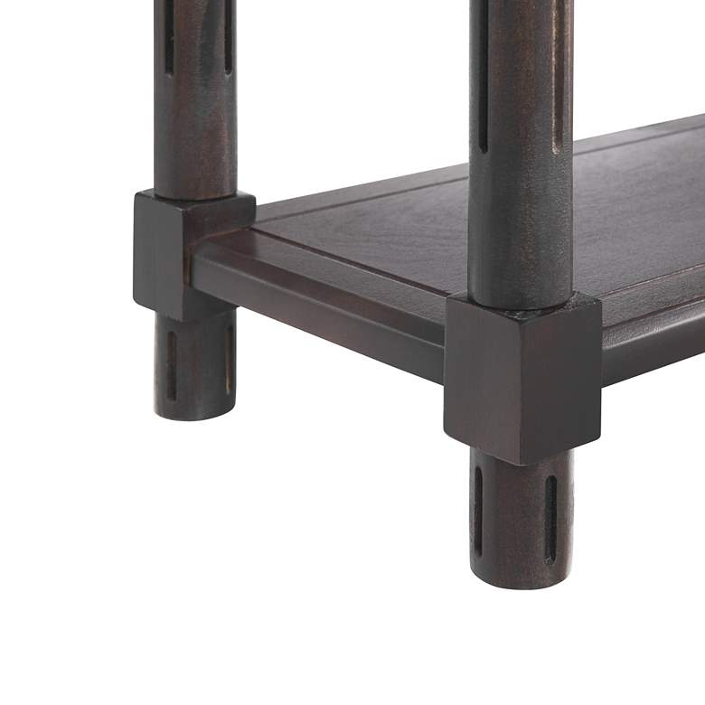 Image 4 Harrison 22"W Espresso Wood Rectangular Side Tables Set of 2 more views