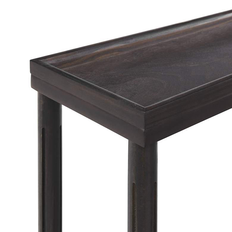 Image 5 Harrison 22"W Espresso Wood Rectangular Side Tables Set of 2 more views