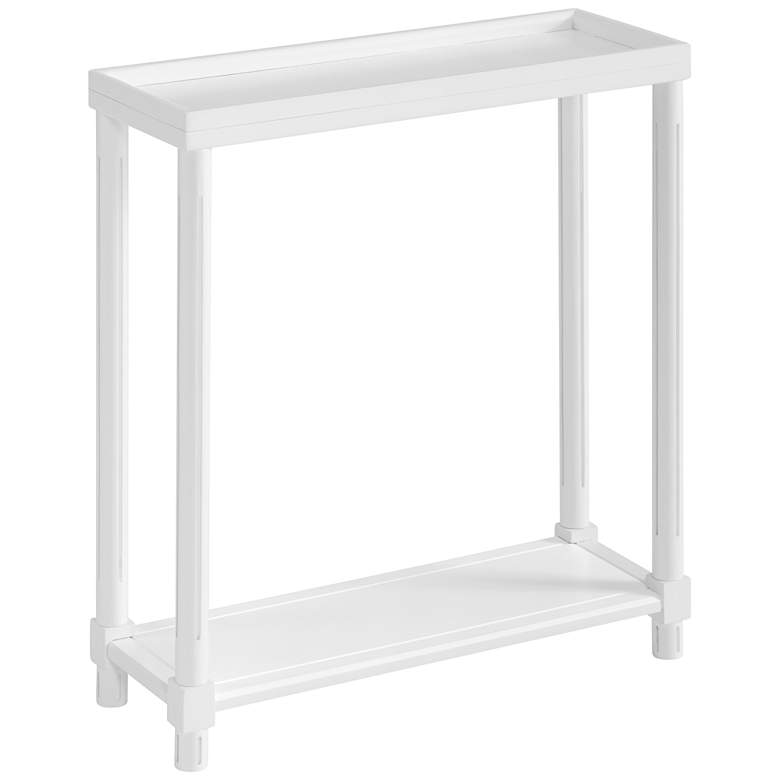 Image 7 Harrison 22 inchW White Wood Rectangular Side Tables Set of 2 more views