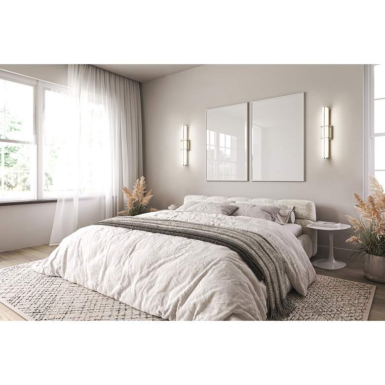 Image 3 Harrison 25" Wide Brushed Nickel LED Bath Light more views
