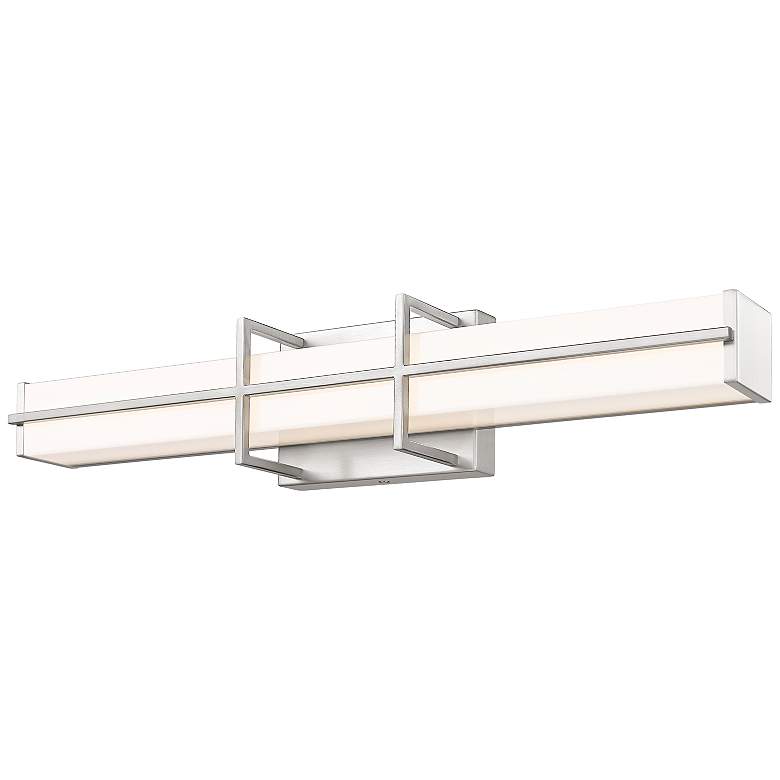 Image 4 Harrison 25" Wide Brushed Nickel LED Bath Light more views