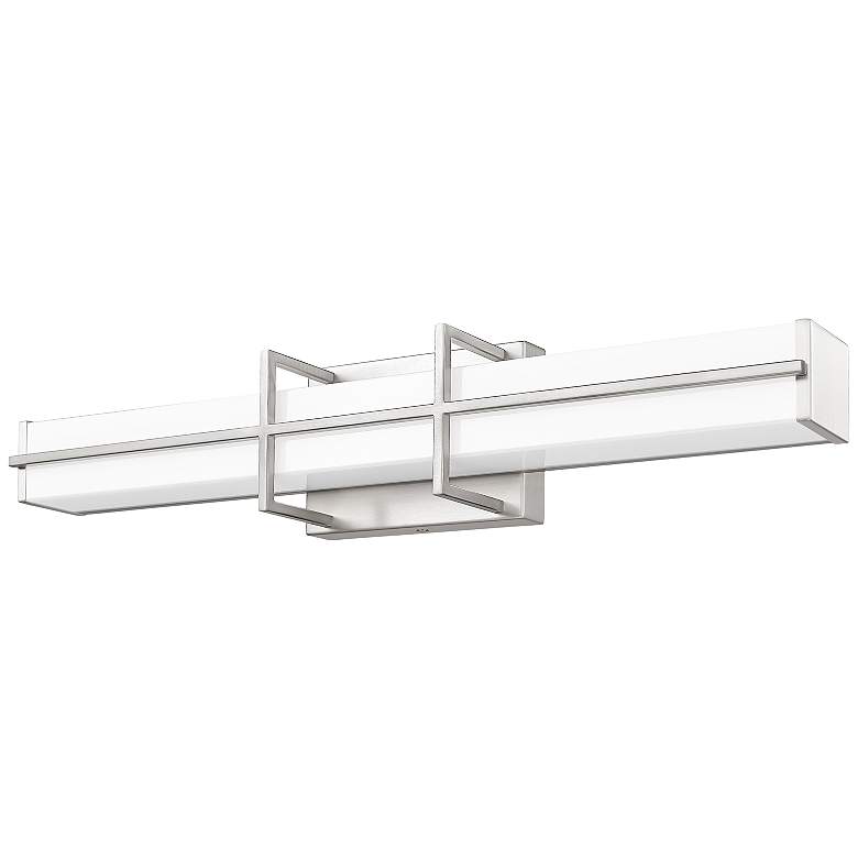 Image 7 Harrison 25" Wide Brushed Nickel LED Bath Light more views