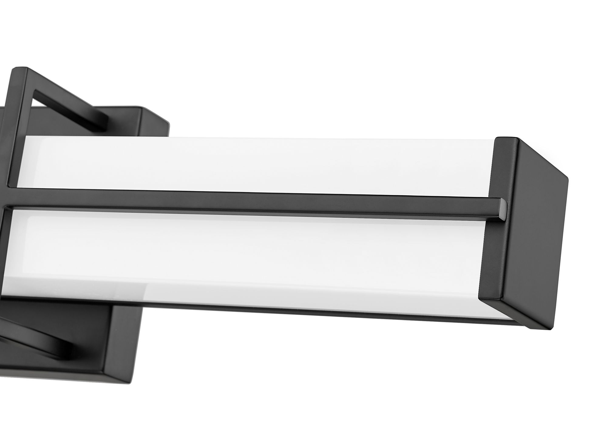 Harrison 25" Wide Matte Black LED Bath Light in scene