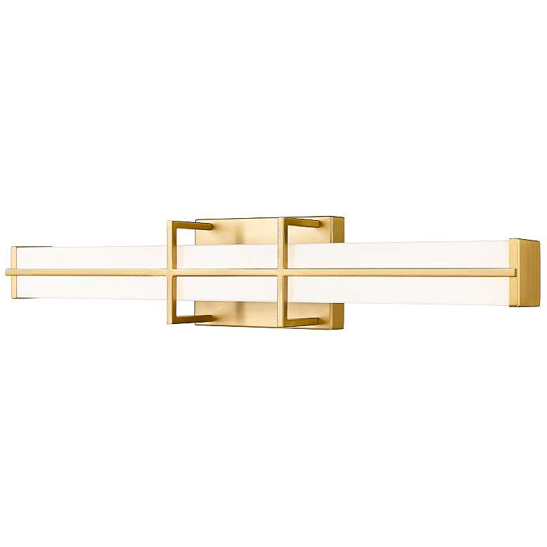 Image 3 Harrison 25" Wide Modern Gold LED Vanity Bath Light