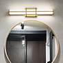 2_Harrison 25" Wide Modern Gold LED Vanity Bath Light