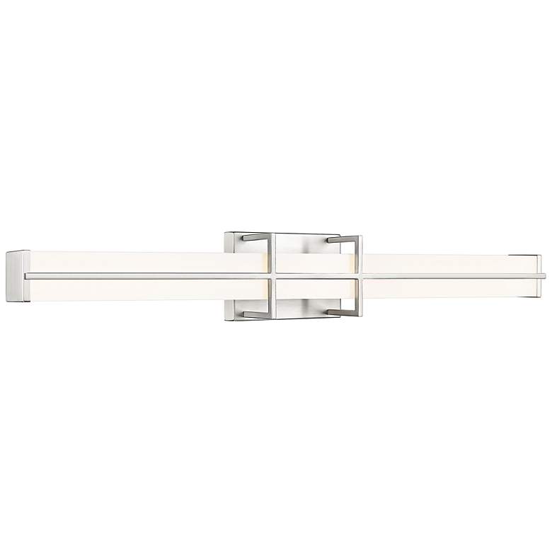 Image 2 Harrison 32" Wide Brushed Nickel LED Vanity Bath Light