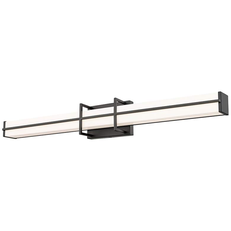 Image 4 Harrison 32" Wide Matte Black ADA LED Bath Light more views