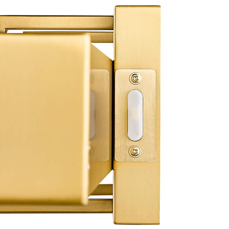 Image 5 Harrison 32" Wide Modern Gold LED Vanity Bath Light more views