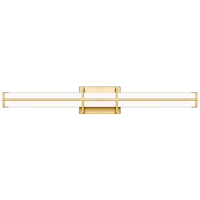 Image 6 Harrison 32" Wide Modern Gold LED Vanity Bath Light more views