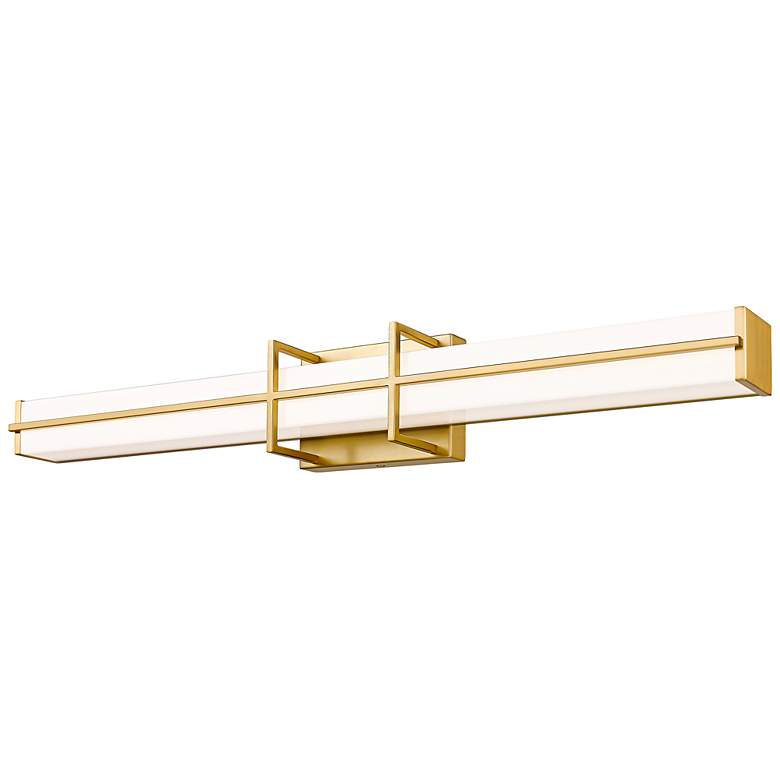 Image 7 Harrison 32" Wide Modern Gold LED Vanity Bath Light more views