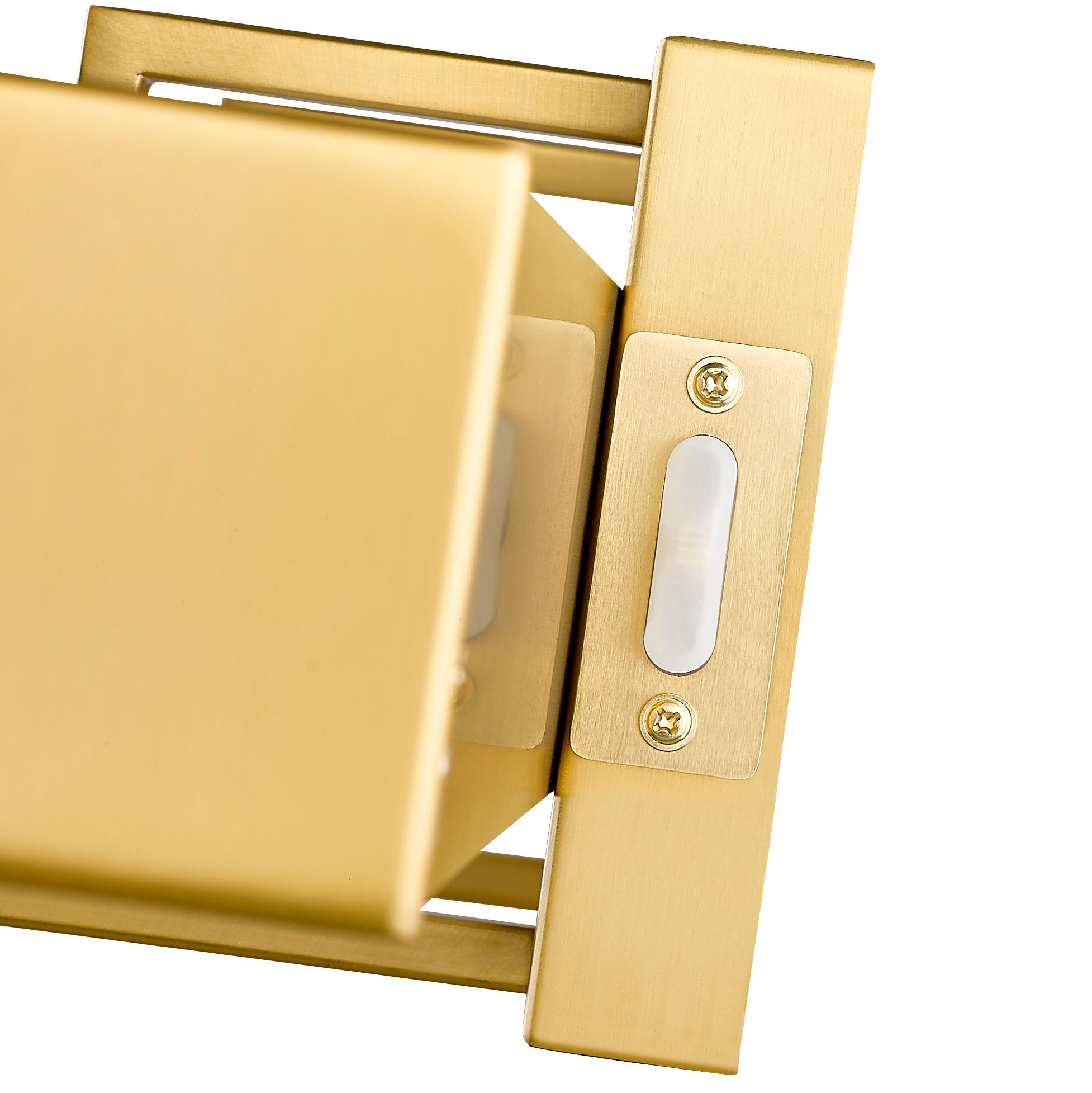 Harrison 32" Wide Modern Gold LED Vanity Bath Light in scene