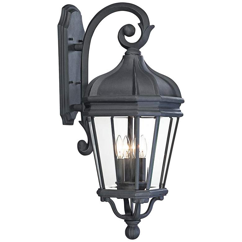 Image 2 Harrison 33 1/2 inch High Black Outdoor Wall Light