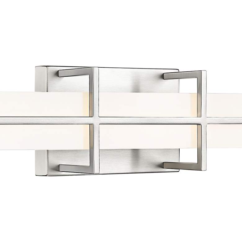 Image 4 Harrison 40" Wide Brushed Nickel LED Vanity Bath Light more views
