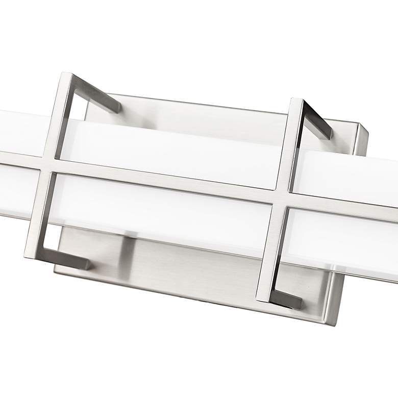 Image 5 Harrison 40" Wide Brushed Nickel LED Vanity Bath Light more views