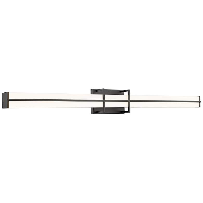 Image 2 Harrison 40" Wide Matte Black LED Vanity Bath Light