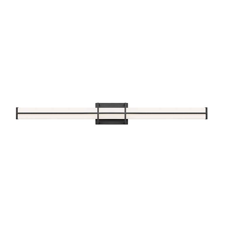 Image 6 Harrison 40" Wide Matte Black LED Vanity Bath Light more views