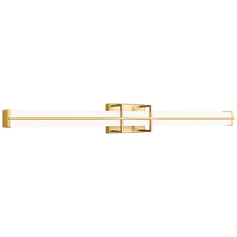 Image 3 Harrison 40" Wide Modern Gold LED Vanity Bath Light