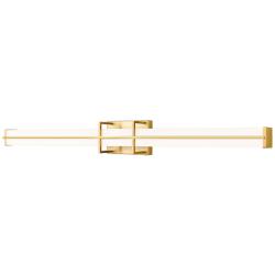 Harrison 40" Wide Modern Gold LED Vanity Bath Light
