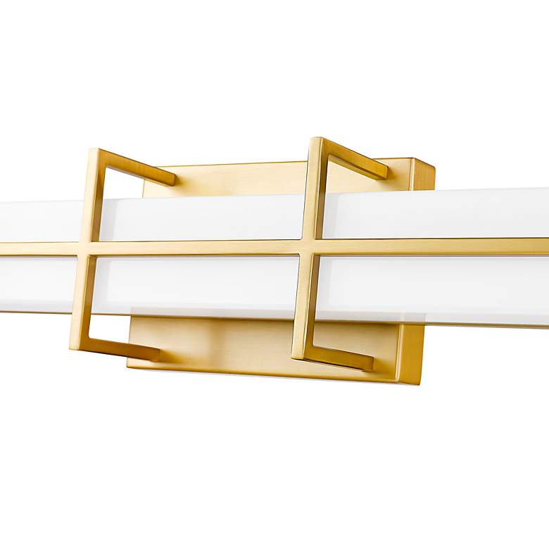 Image 5 Harrison 40" Wide Modern Gold LED Vanity Bath Light more views