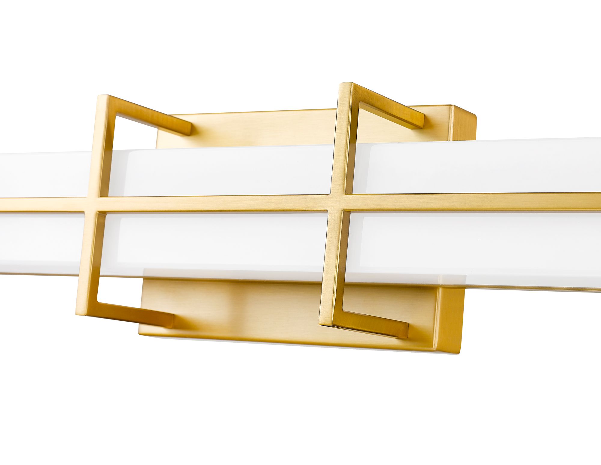 Harrison 40" Wide Modern Gold LED Vanity Bath Light in scene