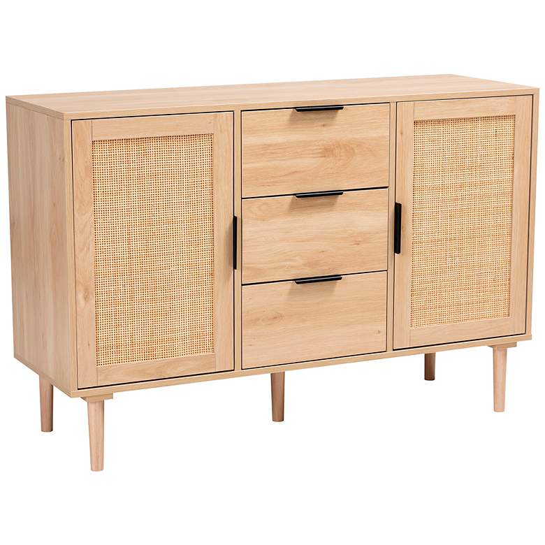 Image 2 Harrison 47 1/4" Wide Natural Brown 3-Drawer Sideboard