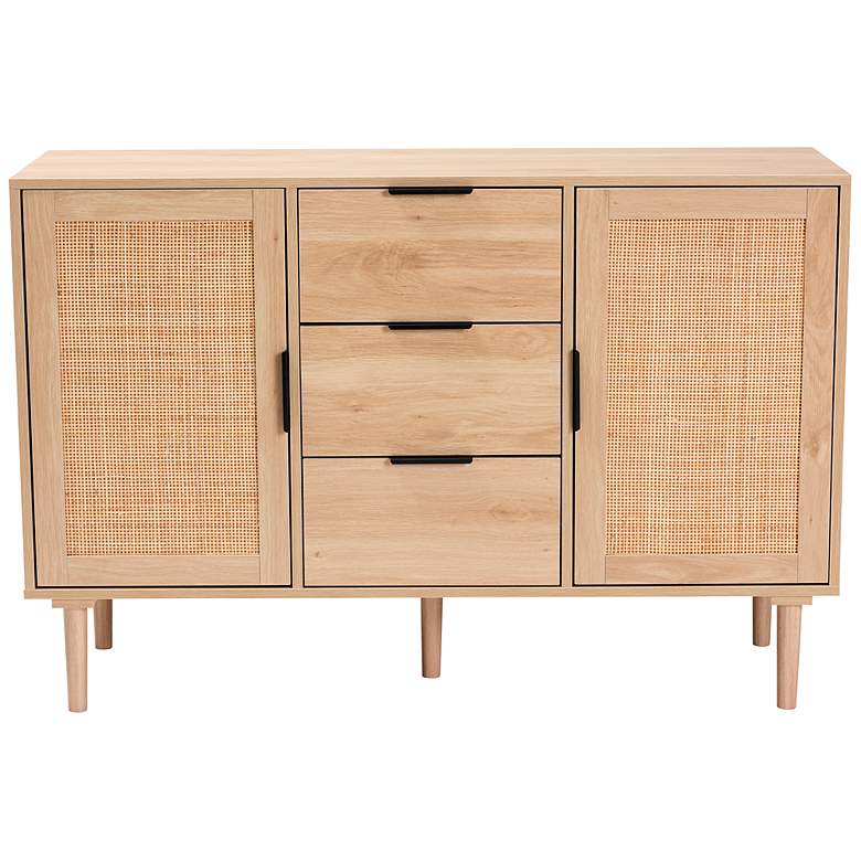 Image 7 Harrison 47 1/4" Wide Natural Brown 3-Drawer Sideboard more views