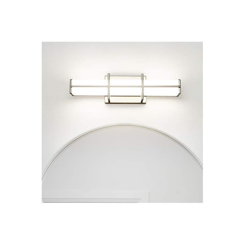 Image 1 Harrison by Z-Lite Brushed Nickel 1 Light Vanity