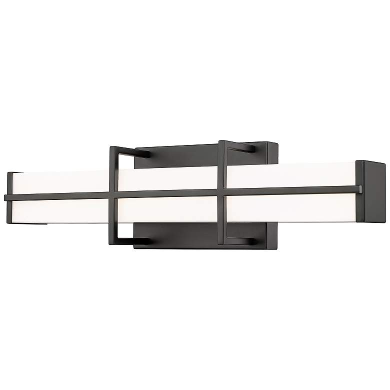 Image 2 Harrison by Z-Lite Matte Black 1 Light Vanity