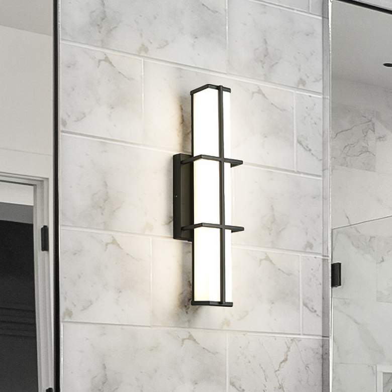 Image 1 Harrison by Z-Lite Matte Black 1 Light Vanity
