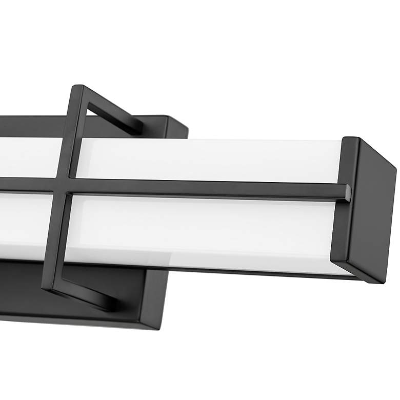 Image 7 Harrison by Z-Lite Matte Black 1 Light Vanity more views