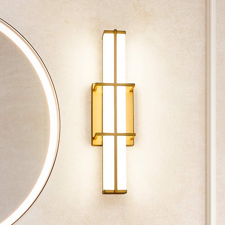 Image 1 Harrison by Z-Lite Modern Gold 1 Light Vanity