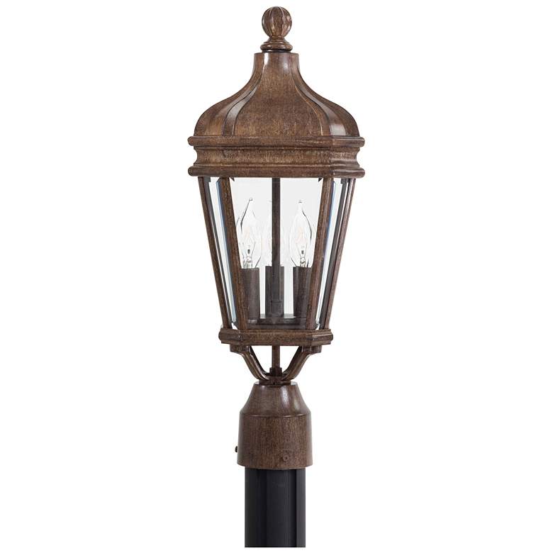 Image 2 Harrison Collection 20 inch High Post Mount Outdoor Light