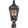 Harrison Collection 20" High Post Mount Outdoor Light in scene