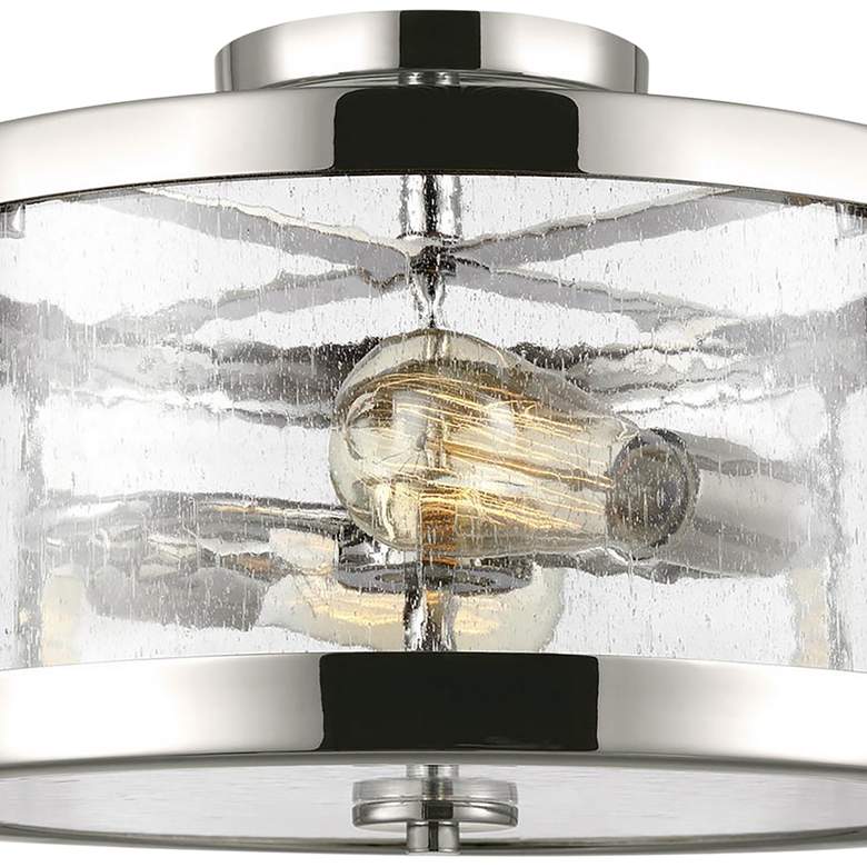 Image 3 Harrow 15 inch Wide Polished Nickel 2-Light Ceiling Light more views