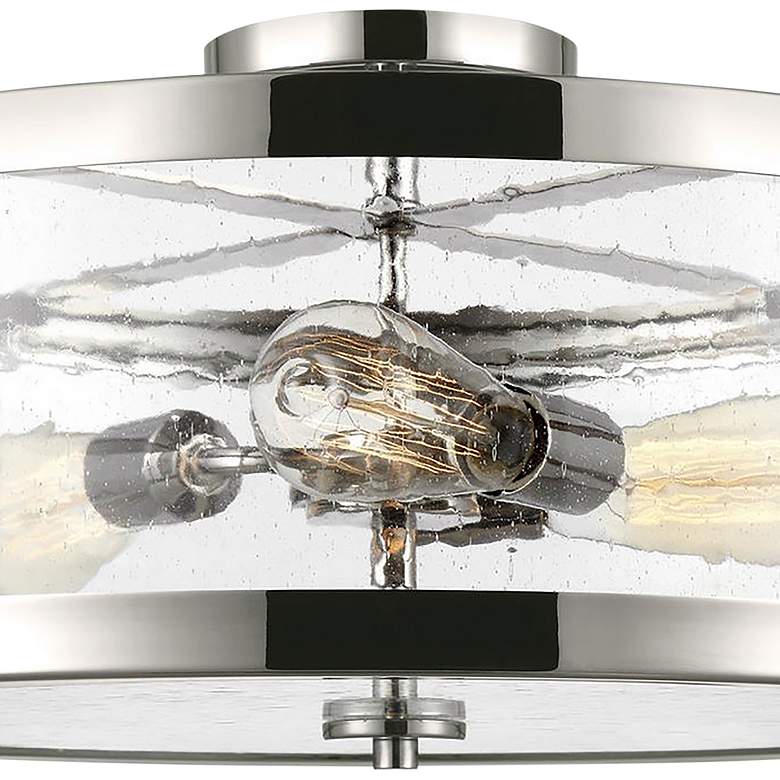 Image 3 Harrow 19 3/4 inch Wide Polished Nickel 3-Light Ceiling Light more views