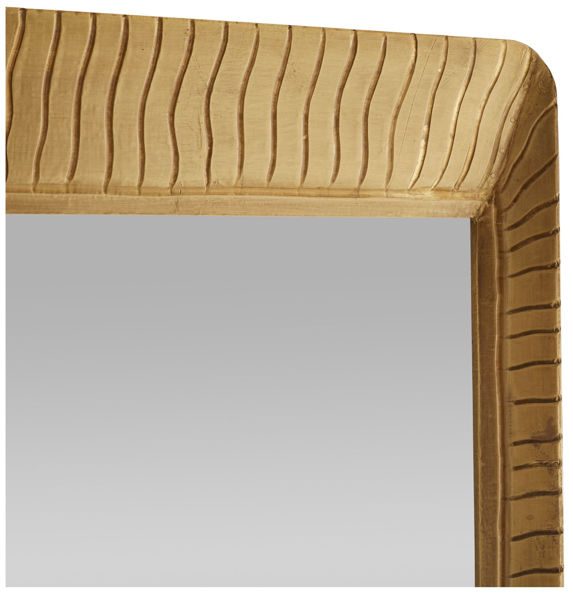 Image 4 Hart Antique Brass 26" x 40" Rectangular Wall Mirror more views