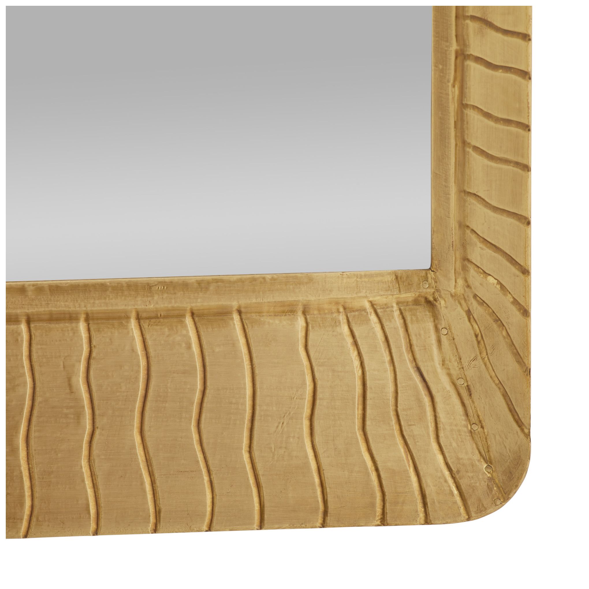 Image 6 Hart Antique Brass 26" x 40" Rectangular Wall Mirror more views