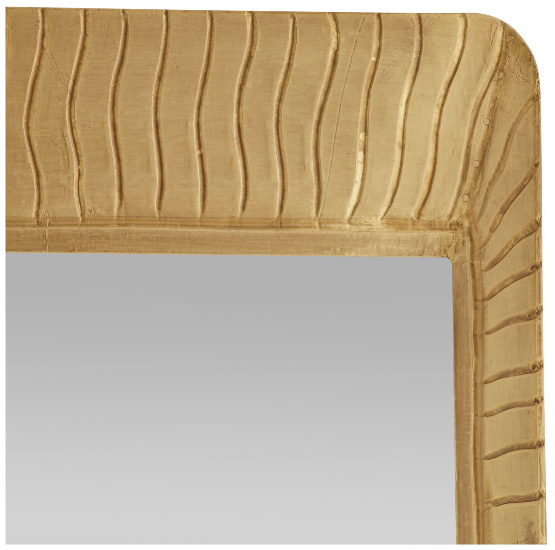 Image 7 Hart Antique Brass 26" x 40" Rectangular Wall Mirror more views