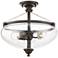 Hartfield 15 1/4" Wide Oil Rubbed Bronze Ceiling Light