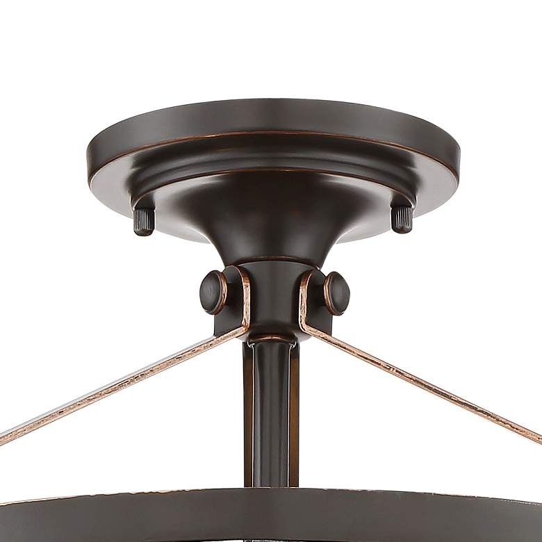 Image 4 Hartfield 15 1/4 inch Wide Oil Rubbed Bronze Ceiling Light more views