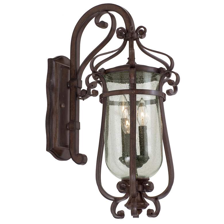 Image 1 Hartford Collection Bronze 17 1/2 inch High Outdoor Wall Light