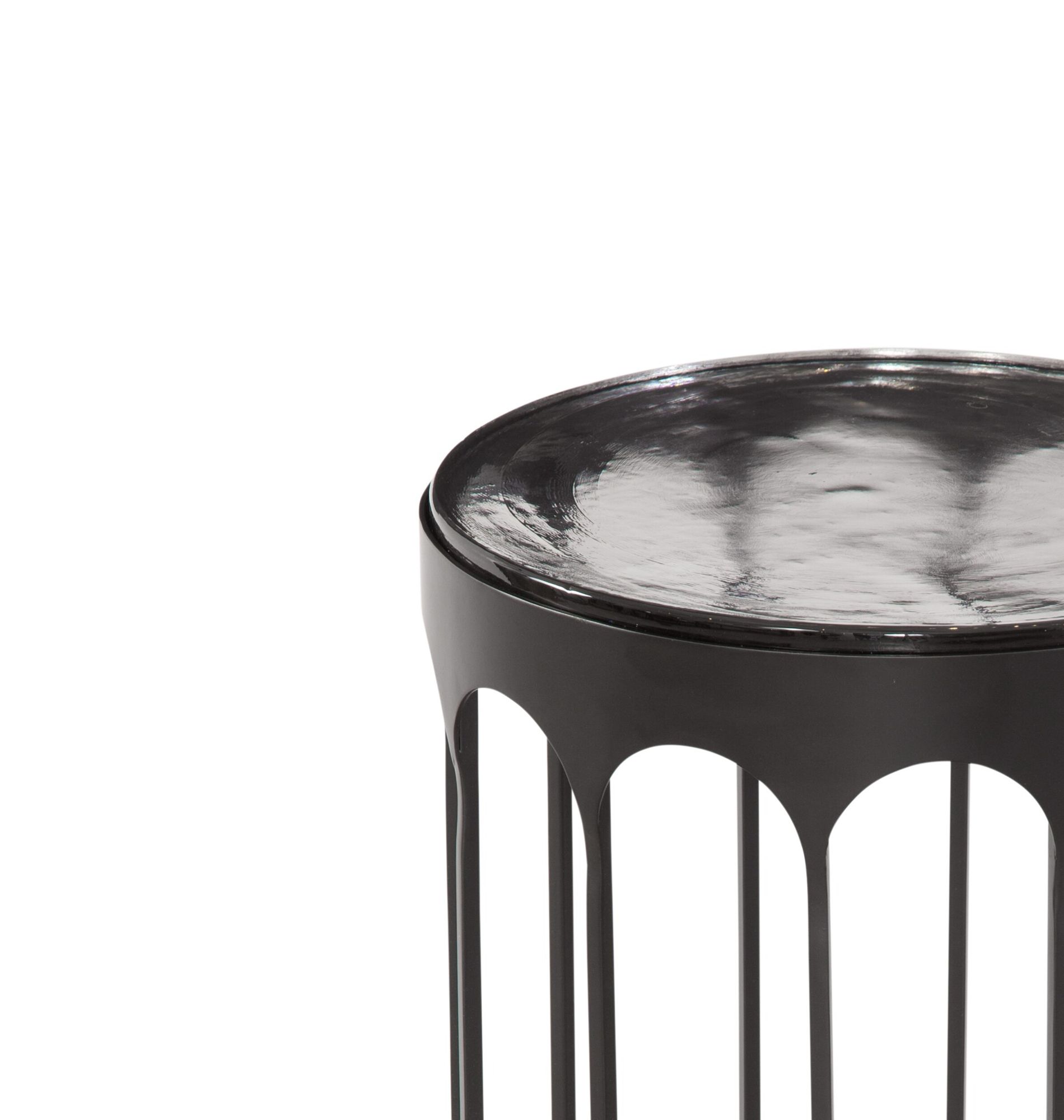 Image 2 Hartley 24" Matte Black Accent Table more views