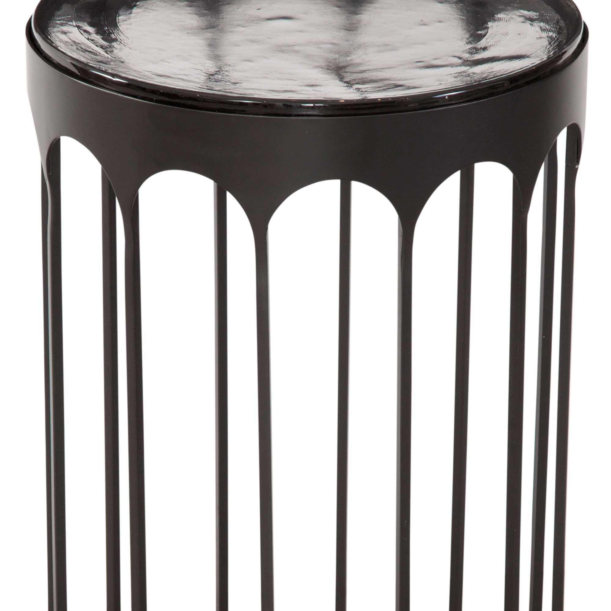 Image 4 Hartley 24" Matte Black Accent Table more views