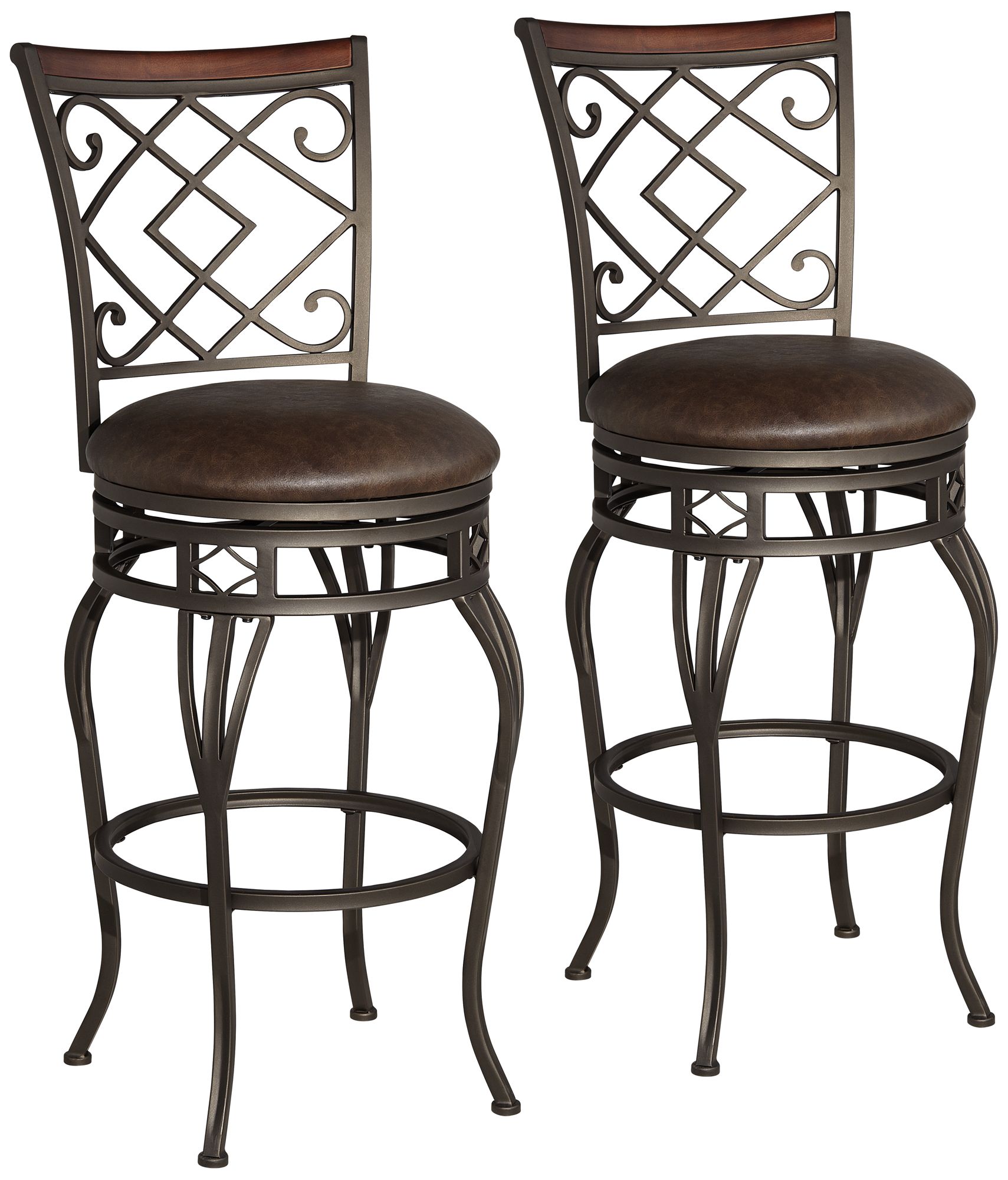 swivel metal stool