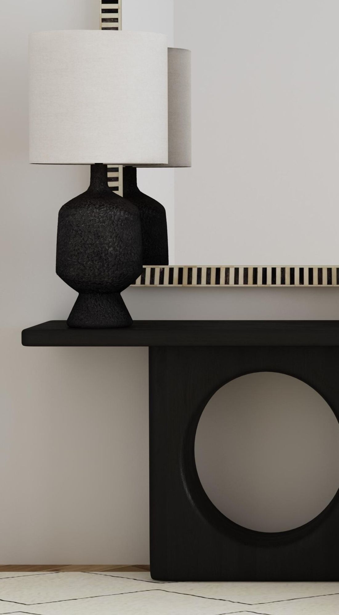 Image 4 Hartley 34" High Black Table Lamp more views