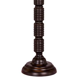 Image2 of Hartley Oil Rubbed Bronze Ribbed Metal Table Lamp Set of 2 more views